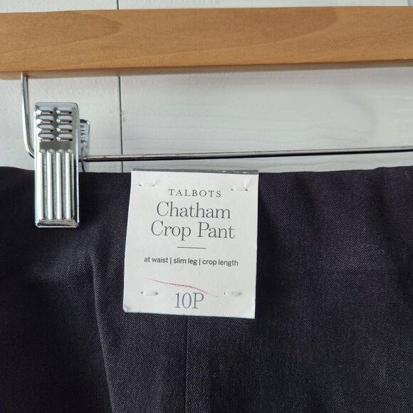 Talbots Chatham Crop Pant At Waist Slim Leg Pants - Picture 3 of 8